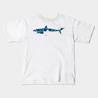 Shark Silhouette with Pattern Kids T-Shirt